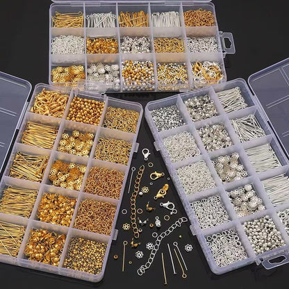DIY Spacer&Accessories Kit - 15-compartment bead box