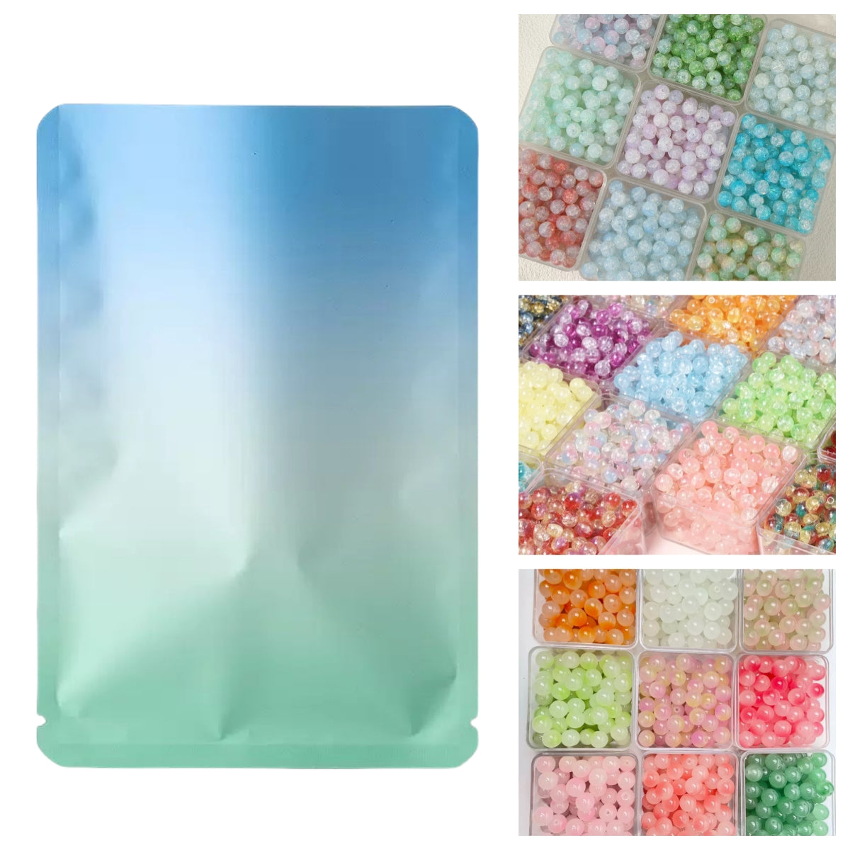 Glass Beads Lucky Bags - Open in live
