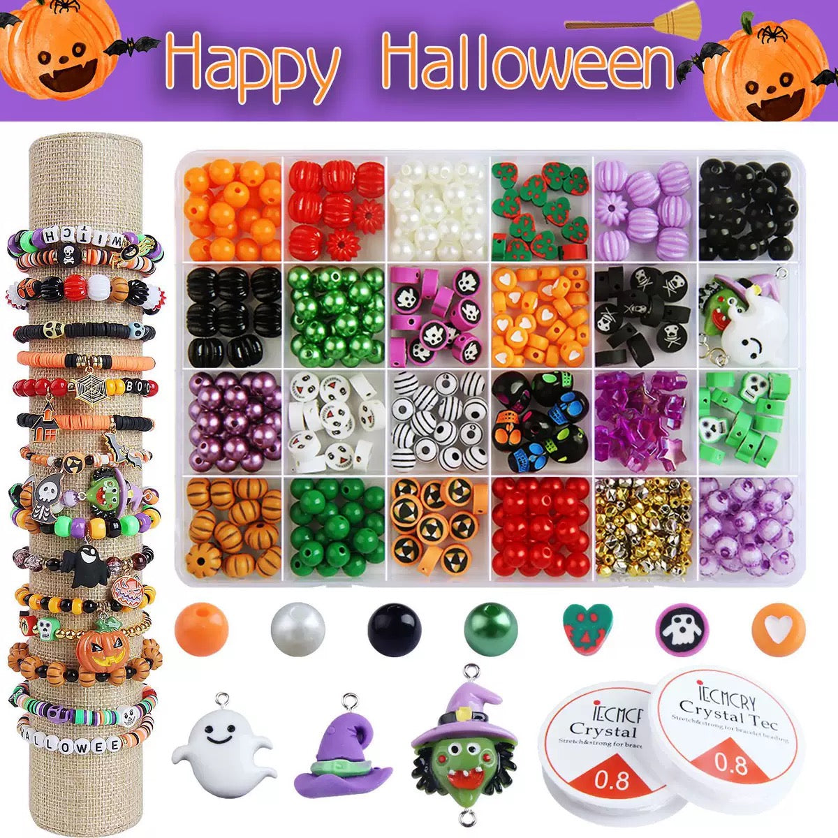 Christmas Bead Kit for DIY Jewelry Making